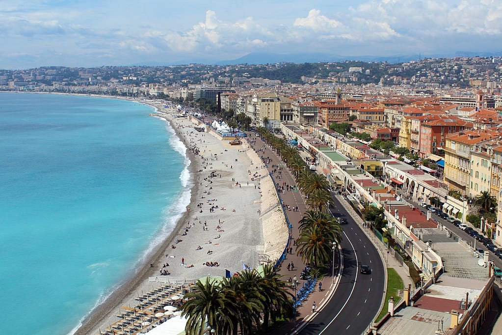 vue aérienne de la ville de Nice