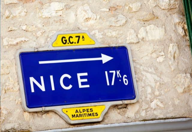 nice france sign